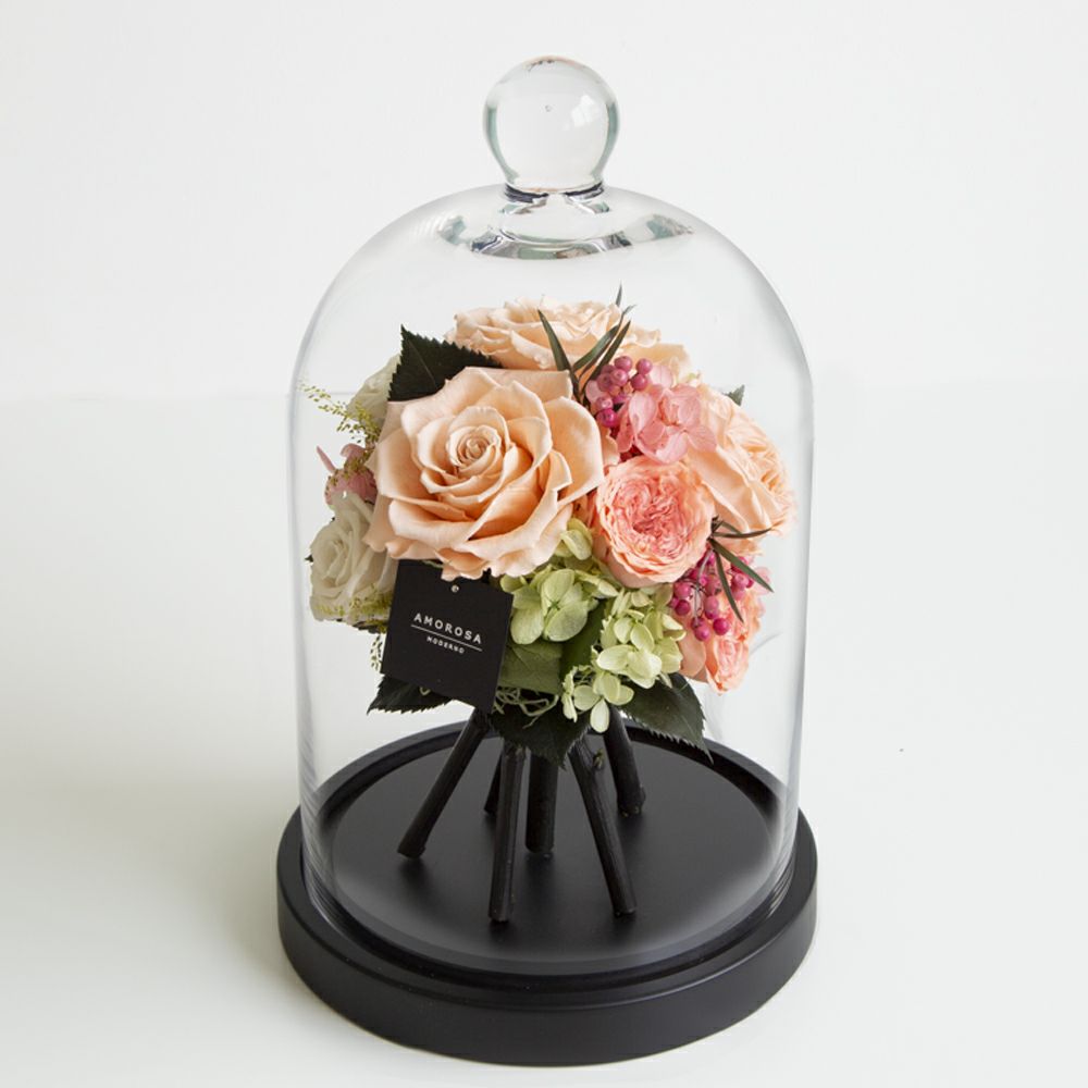 アドラブル(L)/ピーチマリアージュ （プリザーブドフラワー） | 最高級