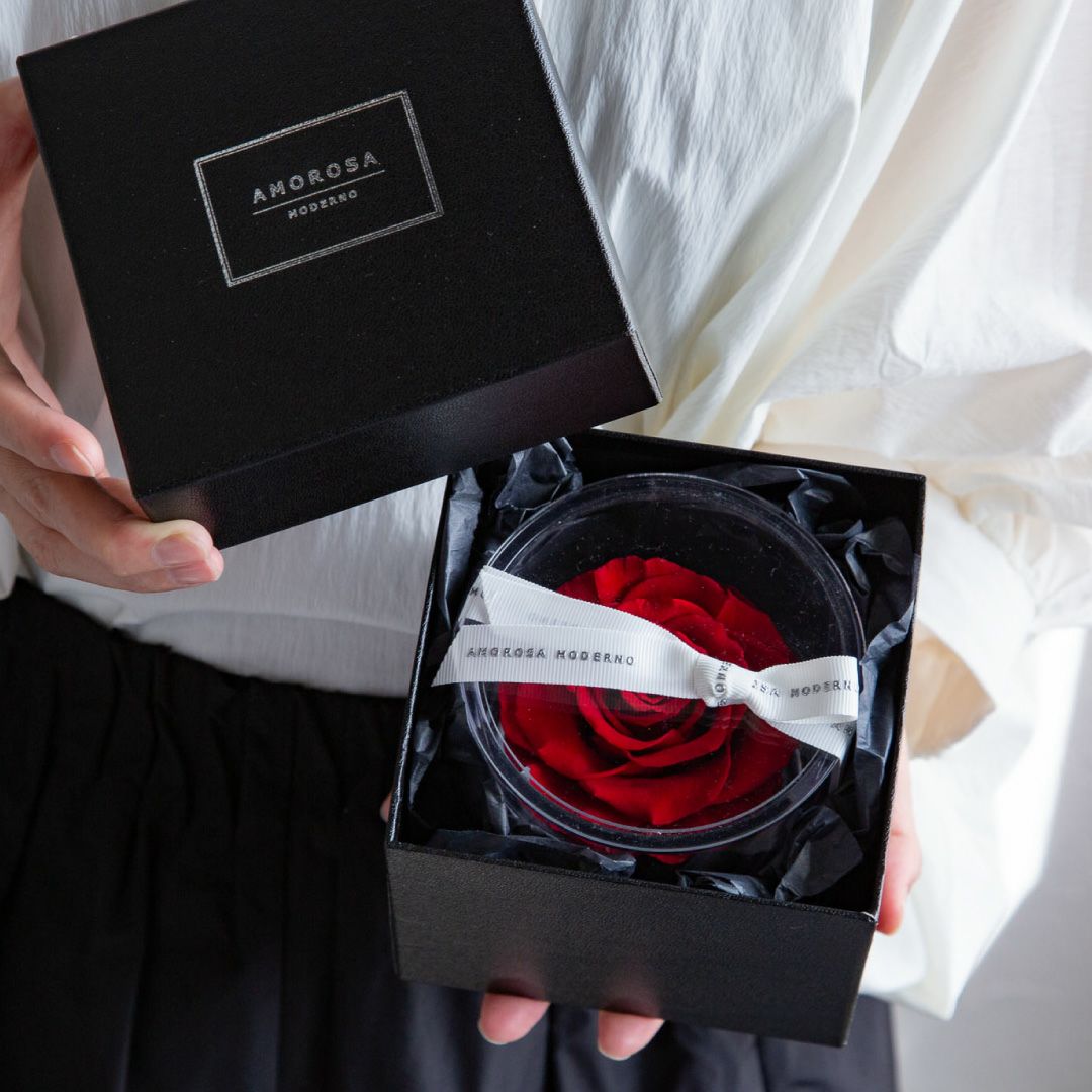 ブリリアント(S)/レッド （プリザーブドフラワー） | 最高級