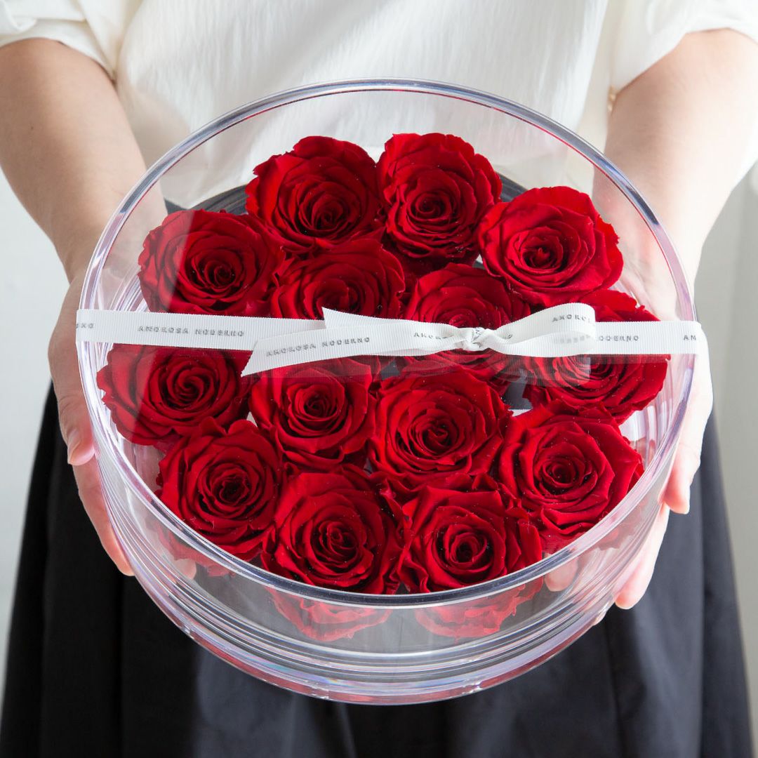 ブリリアント(L)/レッド （プリザーブドフラワー） | 最高級