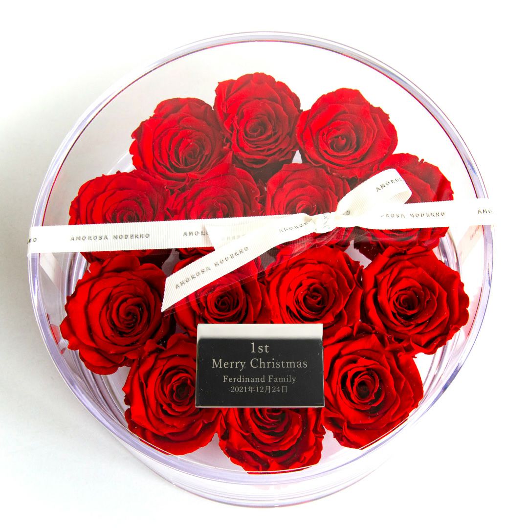 ブリリアント(L)/レッド （プリザーブドフラワー） | 最高級